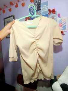 Cute Striped/Ruched Top