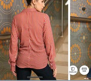 Shein Spread Collar Wrap Style Handkerchief Hem Sh