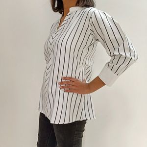 New Striped White Shirt
