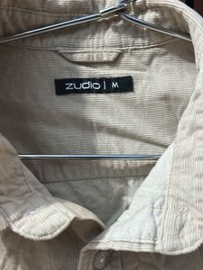 Men’s Beige “Time Tested Future Blessed” Button-Up