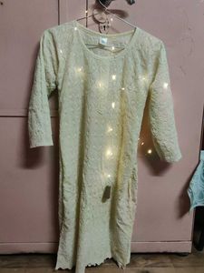Elegant Lucknowi yellow Kurta ✨✨