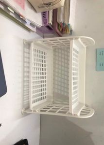 While Plastic Storage Organiser