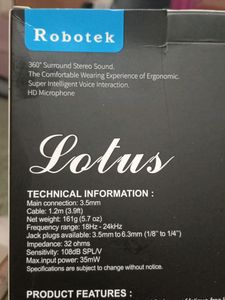 ROBOTEK HEADPHONE BASS SOUND