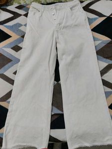 White Wide Leg Jeans