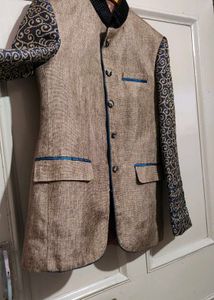 Khaki + Royal Blue Jodhpuri