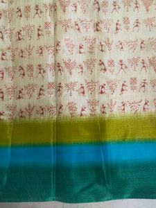 Tribal Art - Warli Design Saree