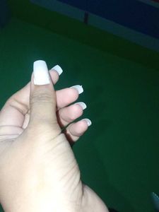 White Press-On Nails