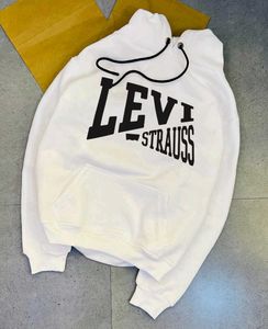 Levi Strauss White Hoodie