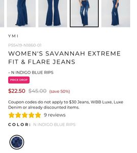 OG Ripped Flared Jeans 26-28