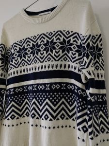 Patterned Knit Sweater