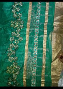 Embroidered Green Salwar Kameez
