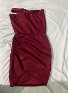 Maroon Bodycon Dress
