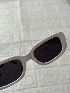 White Retro Sunglasses