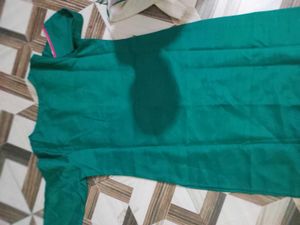 Elegant Green Embroidered Kurta bilkul new h