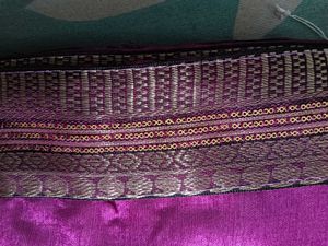Purple Silk Blend Saree