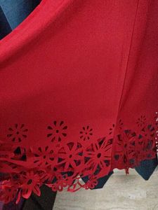 Elegant Maroon  Midi Dress