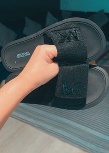 Michael Kors Embellished Platform Slide Sandal