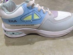 White athletic shoes