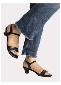 Black Ankle Strap Sandals