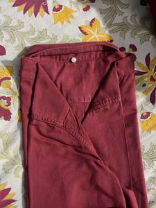 Levi's Maroon Slim Fit Shirt