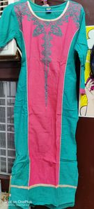 Combo of two (2)  Cotton kurties -pink and  megenta blue comfortable and hand washable