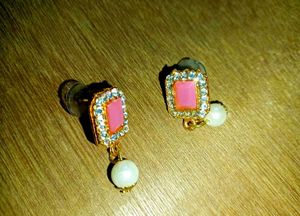 Pink Beaded Necklace Set