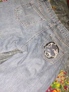 Men&#39;s 🥰jeans Good Conditions Bus Piche Ka Print Thoda Iron Se Miss Hua H Baki Jeans New H Waist Size_28se29😇
