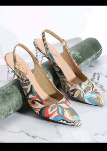 Colorful Slingback Heels