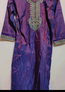 Purple🟣 Party Wear Kurta Plazo Set For 34 Bust