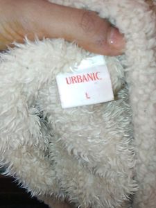 Urbanic Faux fur sweater Cream Colored