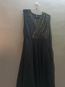 Maxi Dress For Party Wear Black