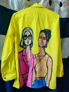 Unique Graphic Print Jacket
