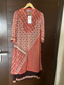Elegant Printed Layered Kurta (xl)