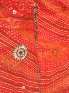 Festive Orange Saree - new