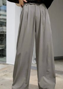 Wide Leg Korean Pleated Trousers