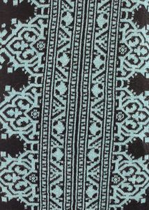 REELINE BLACK &amp; SKY BLUE WOOLEN KURTI