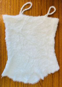 White fur Tank Top