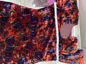 Floral Afgan Velvet Suit