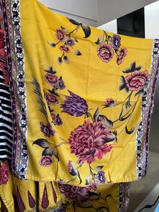 Winter Wear 3piece Suit With Shawl