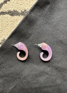 Unique Swirl Resin Earrings