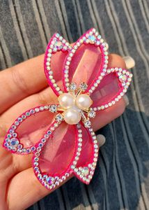 Rosy Pearl Hair Clip