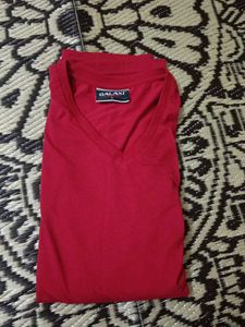 Red V-Neck T-Shirt
