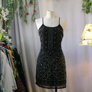 Beaded Mini Dress