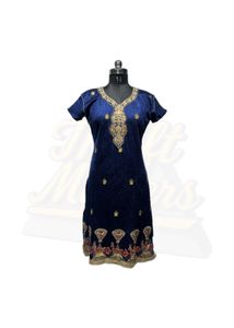 Elegant Blue Embroidered Kurta