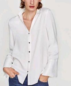 Zara satin shirt