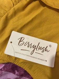 Yellow Ruffle Tie Top