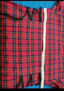 Red Plaid Mini Dress