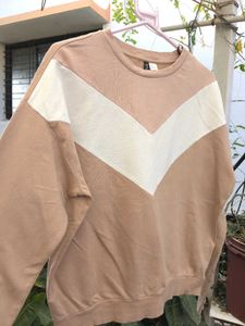 Tan & White Sweatshirt