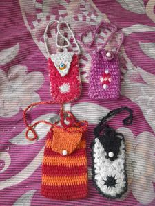 Beautiful Woolen Mobile Covers Pack Of 4