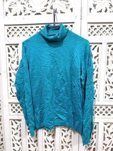 🎀Imported Teal Turtleneck Sweater B